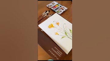 Easiest and Fastest way to Paint Loose Watercolor Wildflowers | Brilliant #watercolor Technique #art