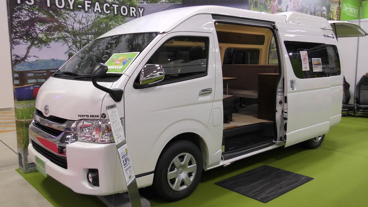 4k動画 17年最新型 キャンピングカー 普通車 ハイエース Toy S Box トイズボックス 車中泊 オートキャンプ Japan Camping Car Show Youtube