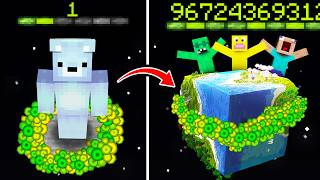 Minecraft, But XP = WORLD SIZE