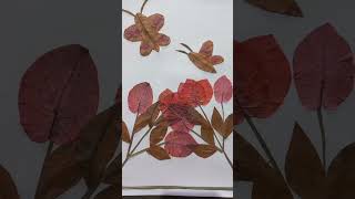 contoh kolase dari daun kering