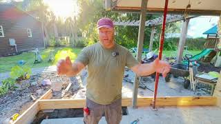 Building a Florida Room. Demo and Slab Pour