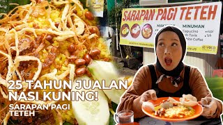 25 TAHUN JUALAN NASI KUNING | TEMPAT SARAPAN FAVORIT! | SARAPAN PAGI TETEH - Kuliner Jambi