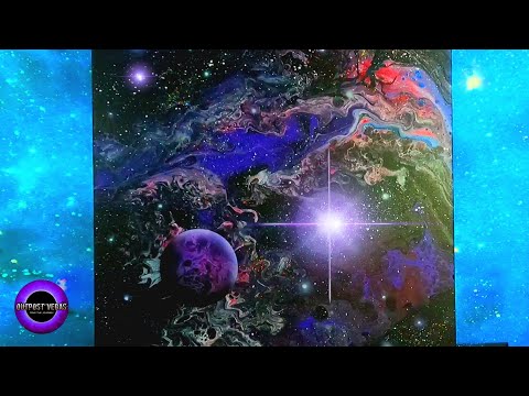 FLUID ARTUNIVERSE GALAXYacrylic painting tutorial step by step