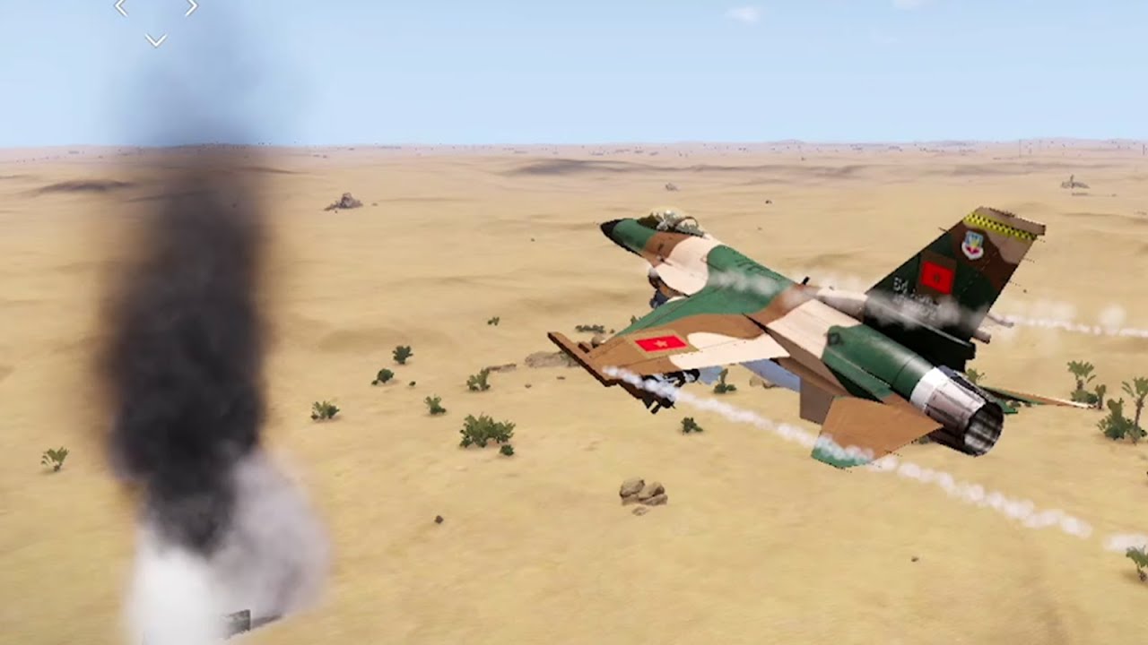 طائرة مغربية تدمر منصات صواريخ إسكندر arma 3