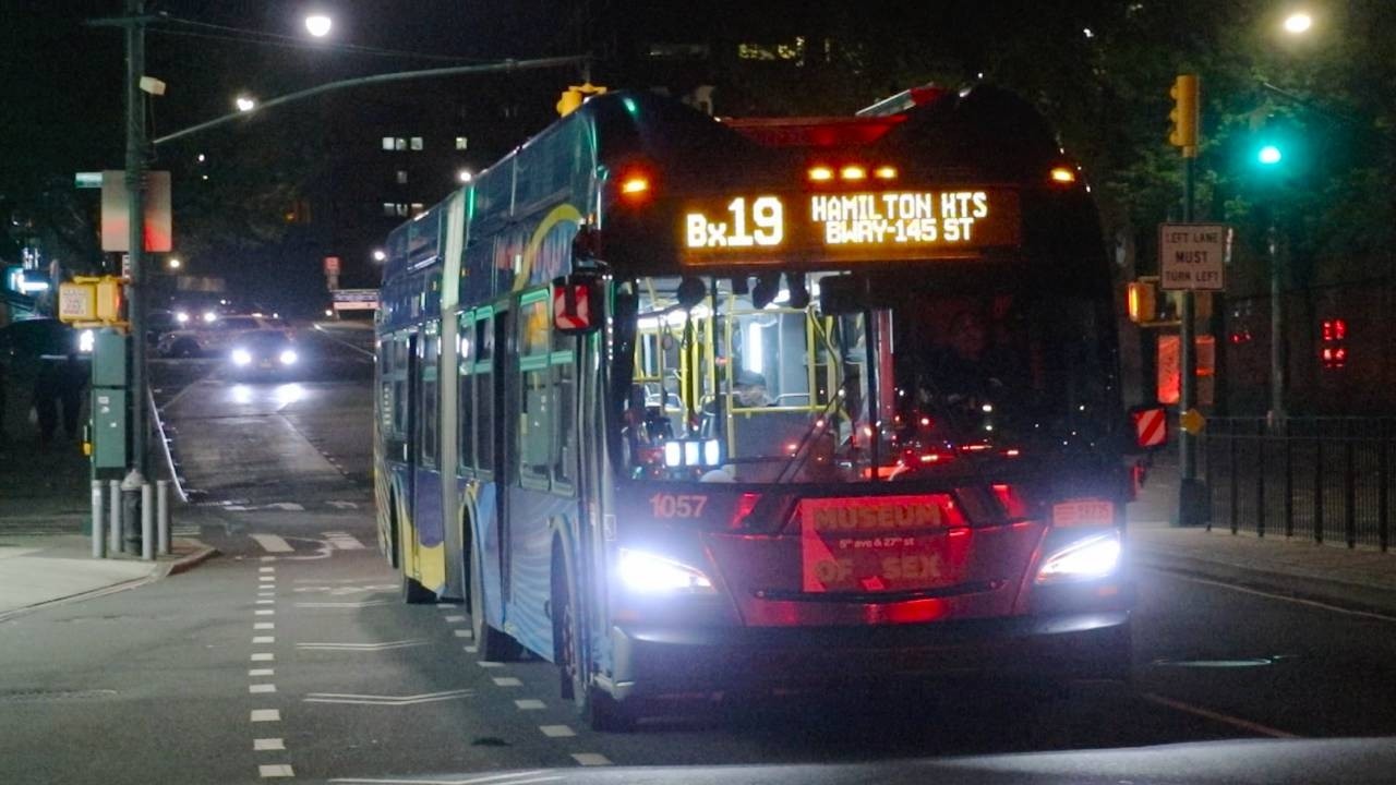 NYCT Bus: 2018 New Flyer XN60 #1057 on the Bx19 at 149th Street