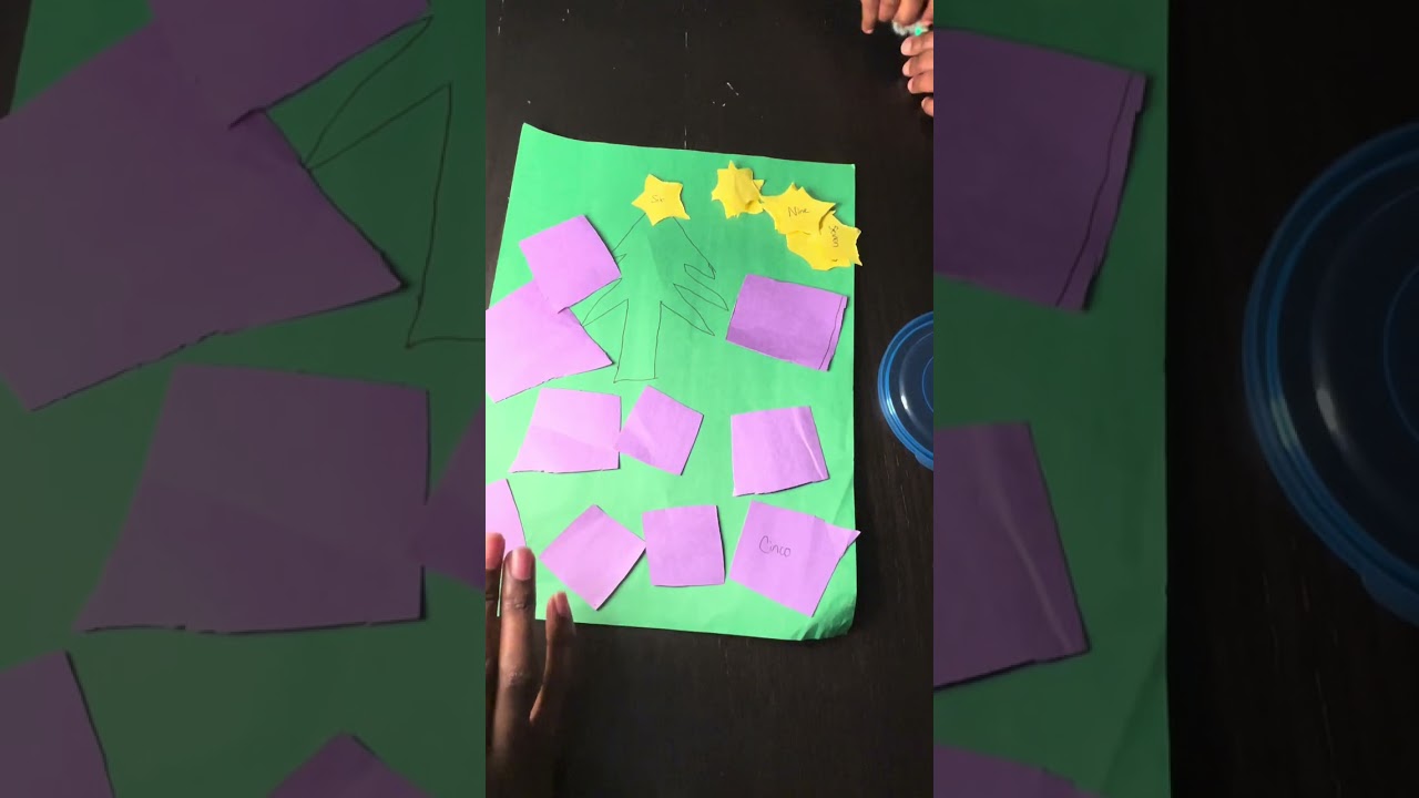 Navidad themed activity for bilingual kids. | Christmas Counting 