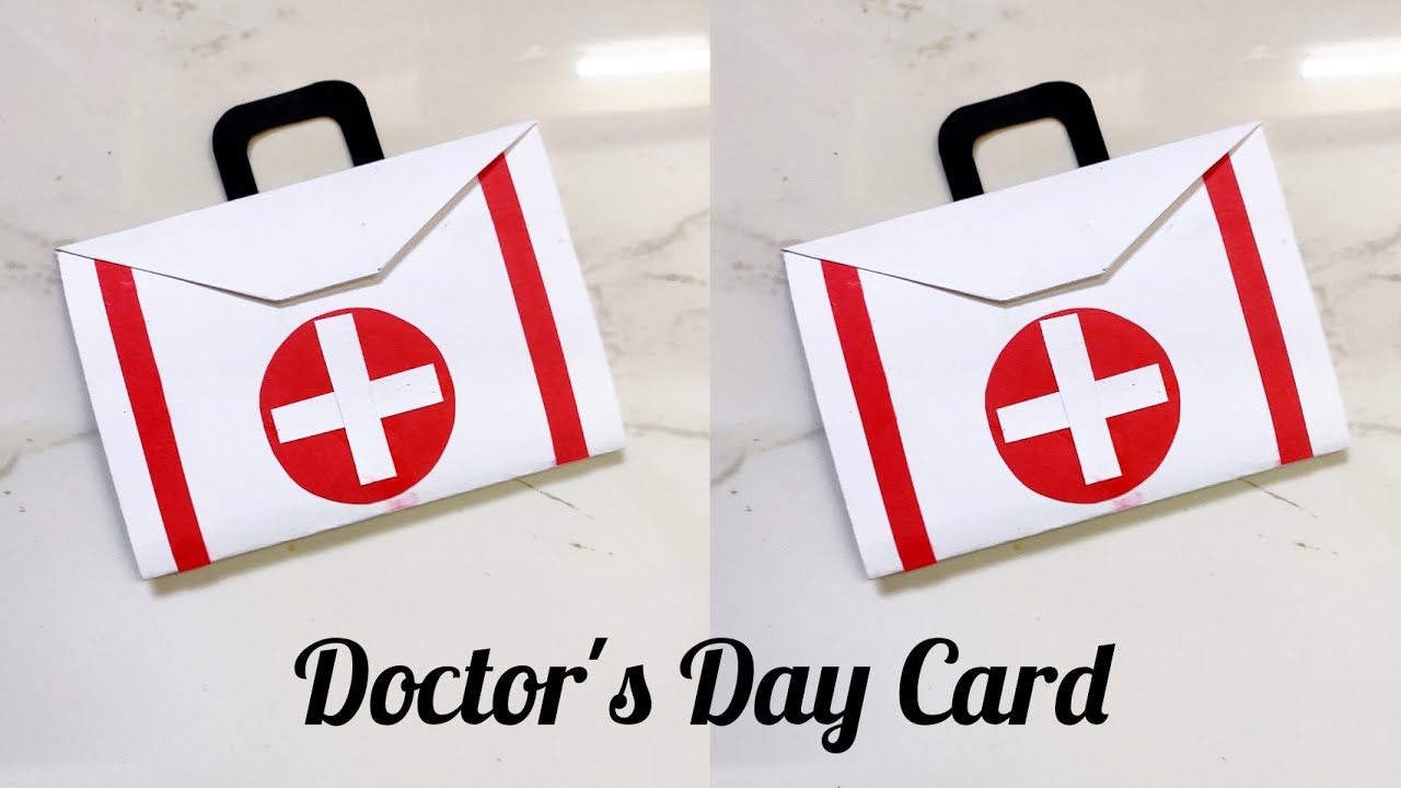 DIY Doctor's Day Card || Doctor's Day Themed card ||  Thank You Card for Doctor ||