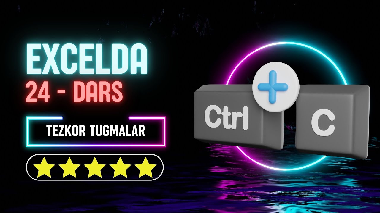 EXCEL 24 - DARS || EXCELDA SIZ BILMAGAN 12 TA SHORTCUTSLAR || EXCEL DASTURIDA HOTKEYLAR