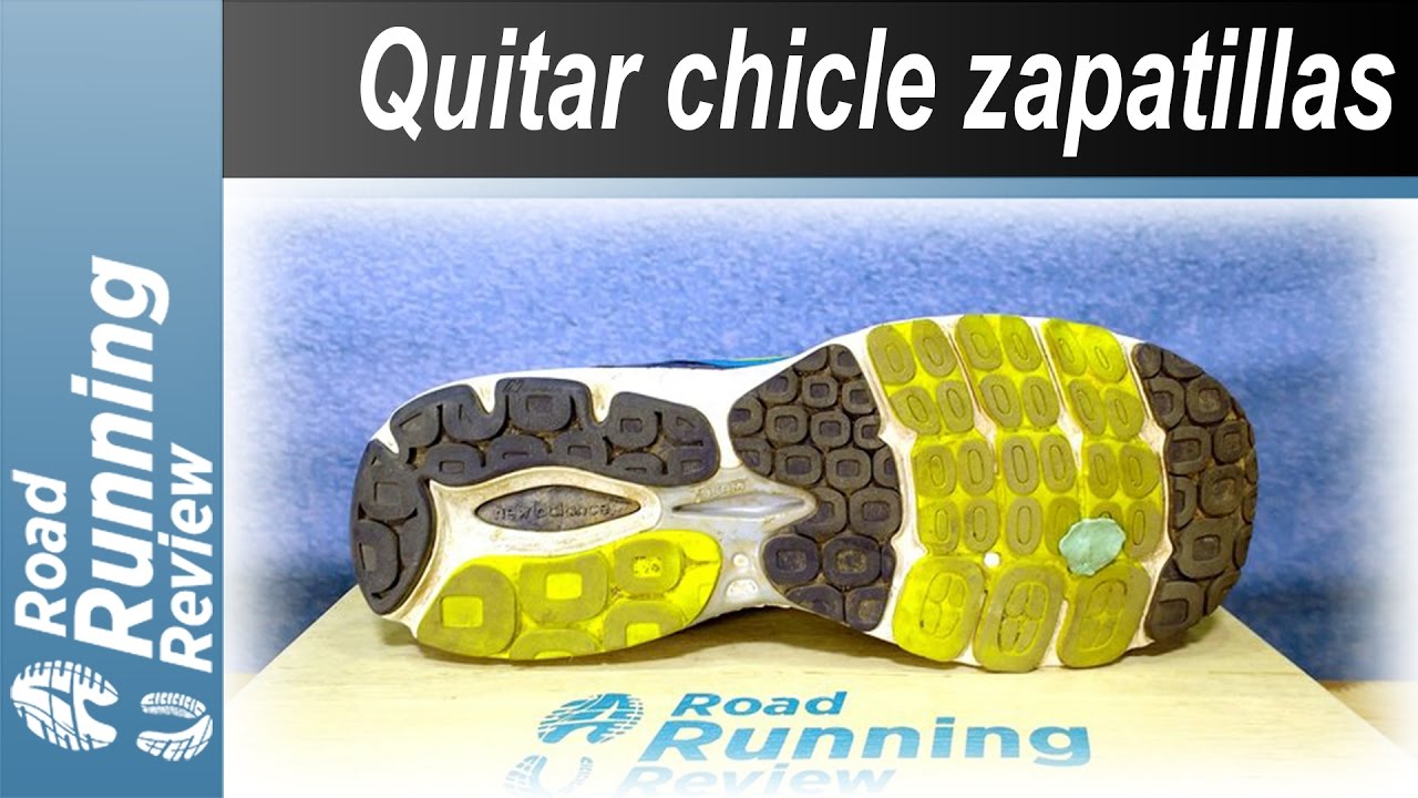 Como quitar un chicle de unas zapatillas de running YouTube