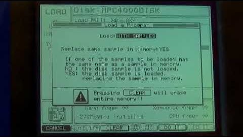 Loading Programs on the Akai MPC 4000