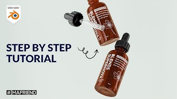 Serum Bottle 3D Modeling in Blender – Beginner-Friendly Product Render