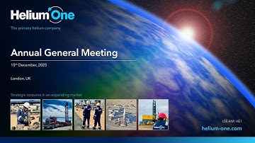 HELIUM ONE GLOBAL LTD - Annual General Meeting