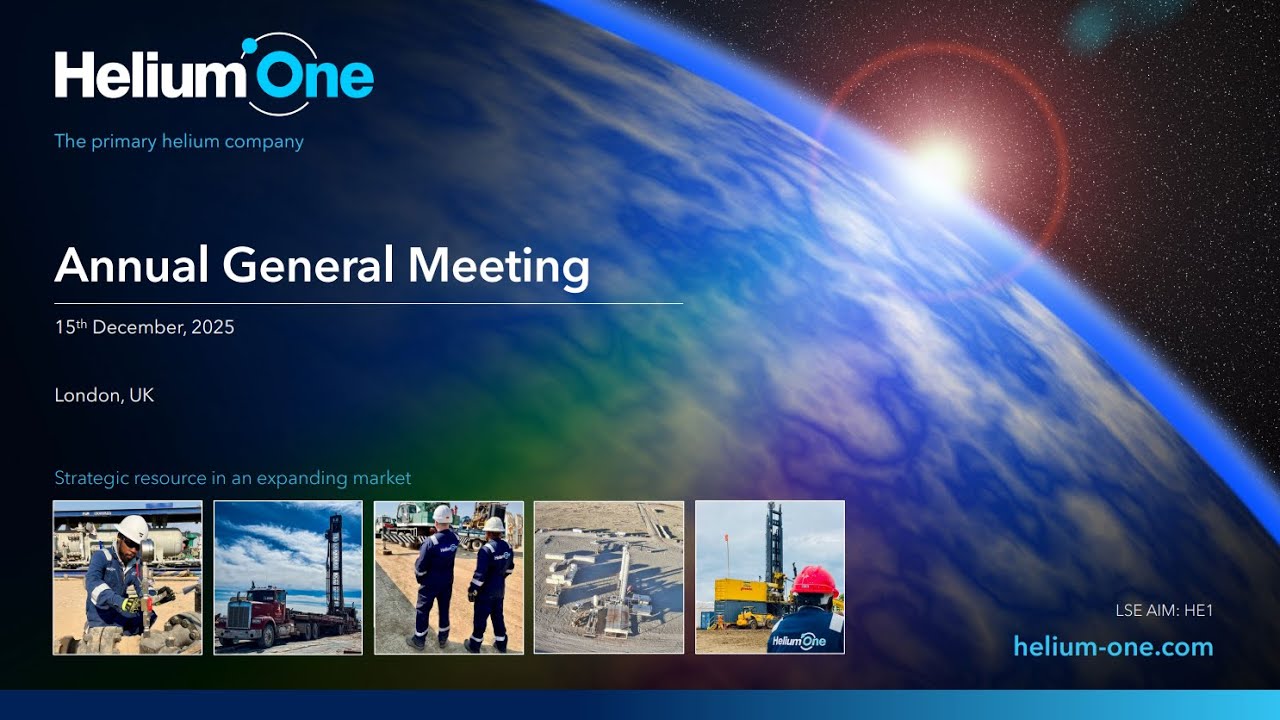 HELIUM ONE GLOBAL LTD - Annual General Meeting - YouTube
