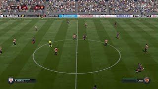 Gameplay FIFA 17 Barcelona Vs Athetic Bilbao Laliga Santander 