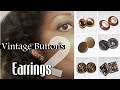 BlueprintDIY: Vintage Buttons to Pendant Earrings
