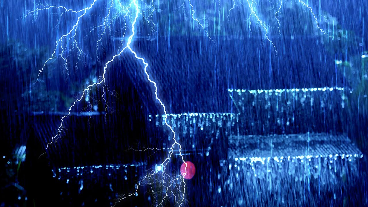 Duerme Profundamente en 3 Minutos 🌧️ Sonidos De Lluvia Fuerte Y Truenos Que Sanan El Alma