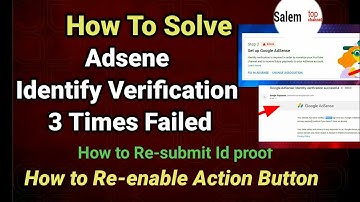 Identity verification failed in google adsense Action Button Not Working Adsense 2021 Part  2