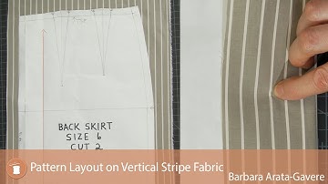 Pattern Layout On Vertical Stripe Fabric