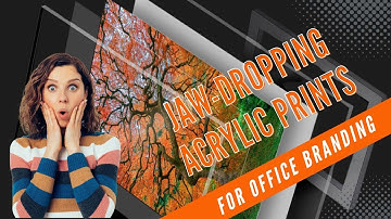 Reverse Printed Acrylic Poster Prints! The Ultimate Office Decor Must-Have
