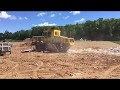 BOMAG Loader landfill compactor at work at the landfill Construction Equipment Powerfull Machines