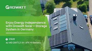 20kW Solar + Storage Project in Germany | Growatt MID 20KTL3-XH + APX HV Battery