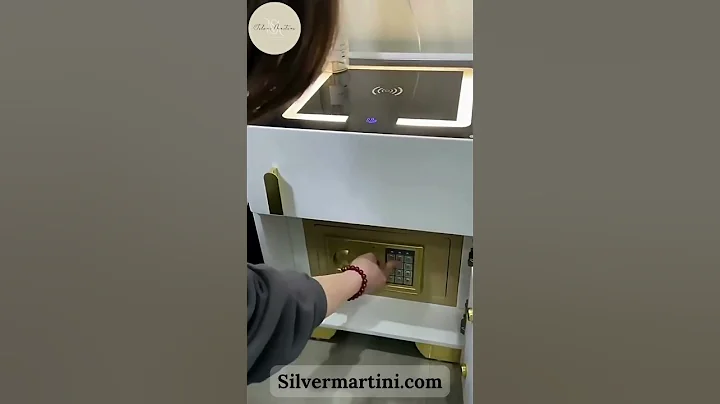 Smart Bedside Table with LED Lights, USB & Wireless Charging, Fingerprint Lock | Modern Nightstand