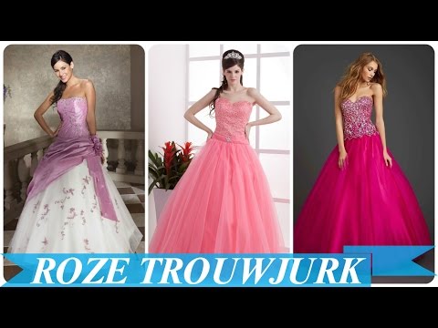 Video: Roze Trouwjurk