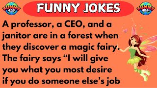 FUNNY JOKES | Professor Fails, CEO Cracks… But the Janitor Becomes a Billionaire?! 🤯😂