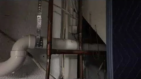 Washing machine drain fun.