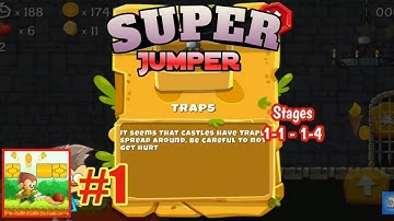 Super Kong Jumper - Gameplay Walkthrough Stages 1-1 - 4-1 l (Android, IOS)