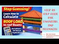 How To Calculate Roof Load to Beams Manually (Step-by-Step from First Principles)
