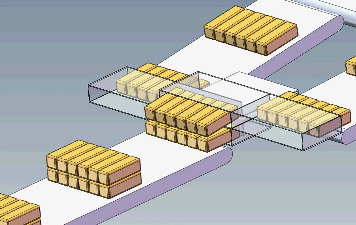 Solidworks Portfolio - Paddle Conveyor Product Stacking.avi - YouTube