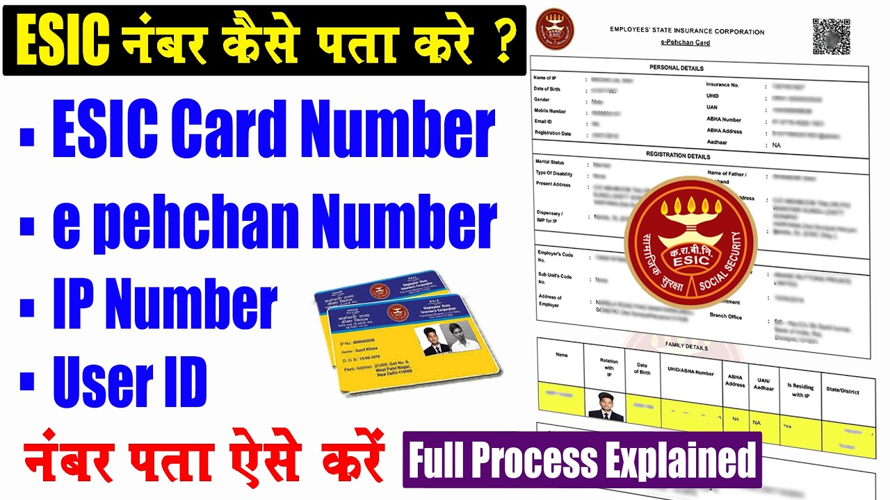 ESIC नंबर कैसे पता करे ? | how to know esic number of any employee ...