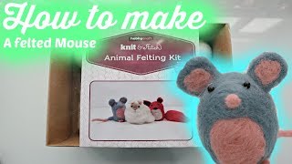 How to make a felted mouse using the HobbyCraft set.
