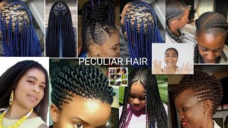 2021Beautiful and unique cornrows hair styles #braided hairstyle #African hairstyles screenshot 4