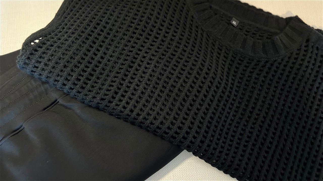 ANRABESS Women Two Piece Matching Outfit Set in Black