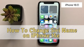 How To Change Siri Name on iPhone 16e #new