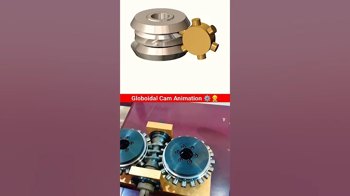 Globoidal cam animation video ⚙️👷‍♂️ #engineering #mechanical #animation #3d #cad 🔥