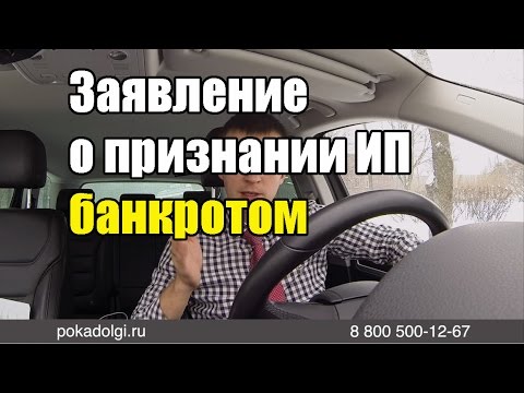 Заявление о признании ИП банкротом