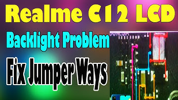 Realme C12 LCD Backlight Problem Fix Jumper Ways Display Light Problem Solution #GSM_Free_Equipment