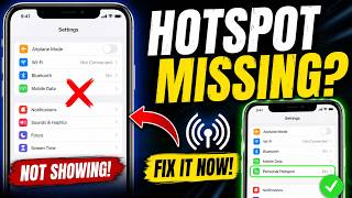 How to Fix Personal Hotspot Missing on iPhone (2026)
