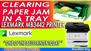 Lexmark MB3442ADW Clearing Paper Jam in The Tray