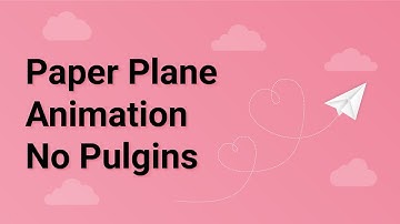 Paper Plane animation tutorial - No Plugins- After Effects Tutorial - Hindi