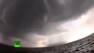 Video  Waterspouts interrupt Florida coast lobster diving trip   YouTube2