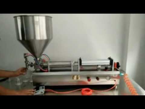 Single head pneumatic pasta filling machine pasta cream shampoo BBQ sauce chili sauce