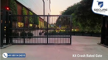 K4 Crash Rated Sliding Gate | High-Security Anti-Ram Sliding Gate Demonstration