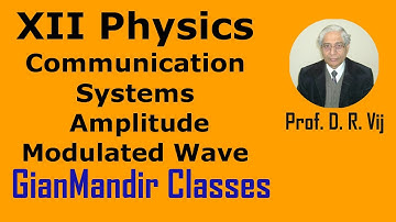 XII Physics | Communication Systems | Production of Amplitude Modulated Wave by Amrinder Sir