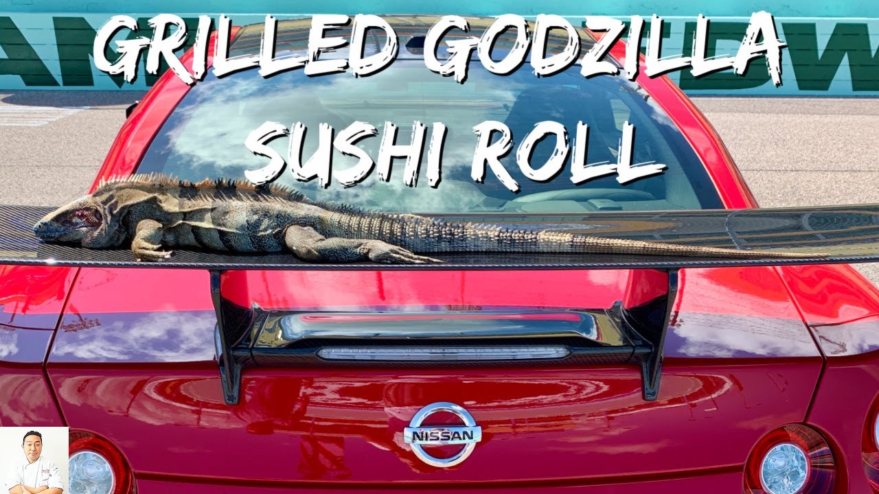 GRILLED GODZILLA SUSHI | Cut, Clean, Cook Mexican Spiny Tailed Iguana | Hiroyuki Terada - Diaries of a Master Sushi Chef