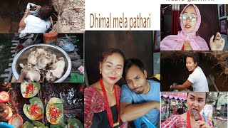 Dhimal mela pathri//k saro garmi aamama 🙉🙄//kam garera khana muskil vako absta😩//Manika Dhimal