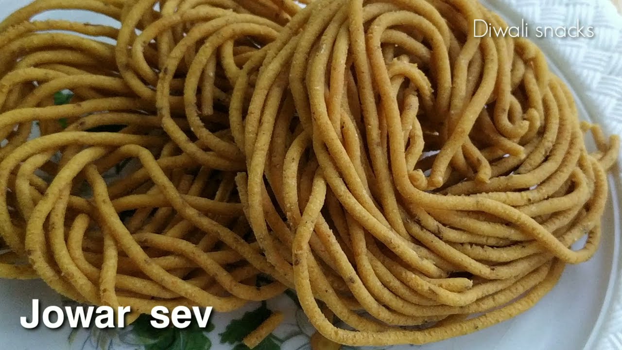 jowar flour sev - jowar snacks - jowar flour recipes - diwali Nasta | Healthy and Tasty channel